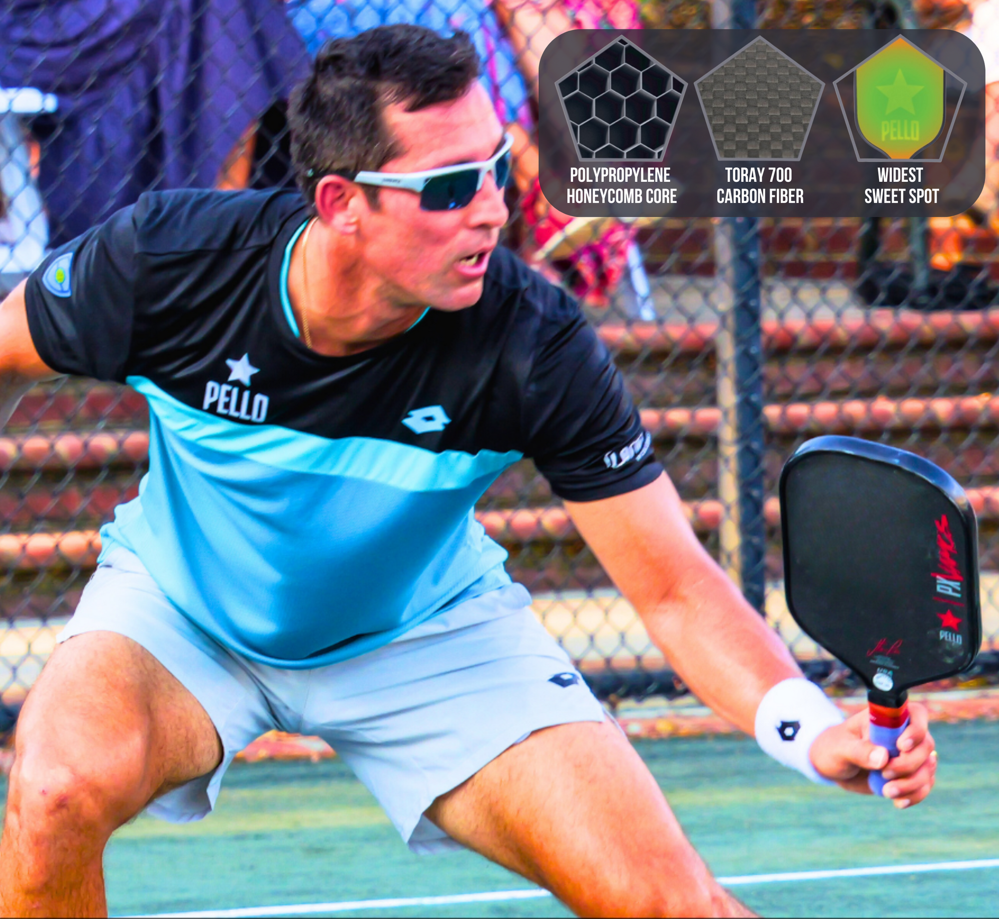 PXVamos Raw Carbon Fiber Pickleball Paddle