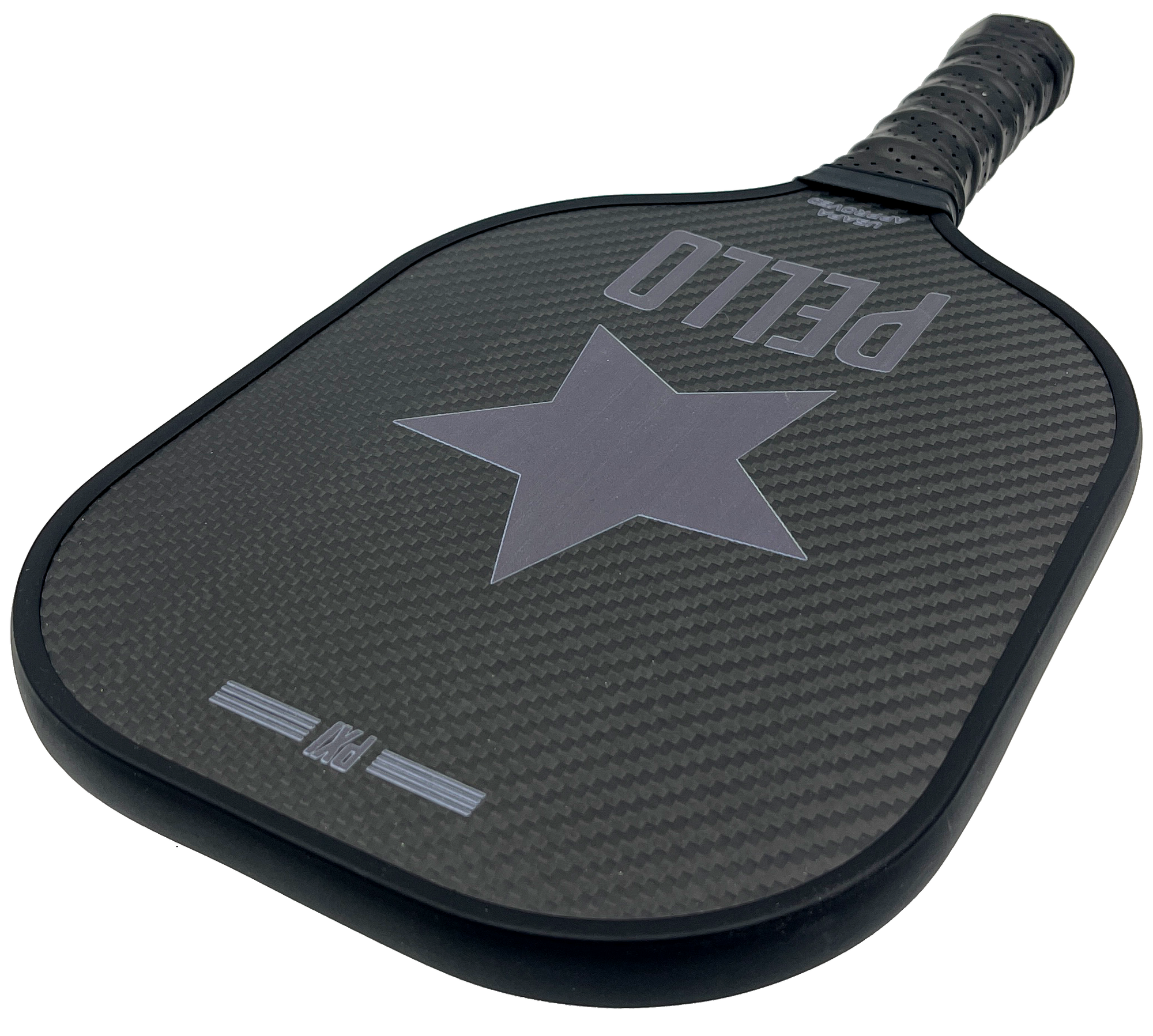pello pickle-ball paddle top protective black edge hd lg