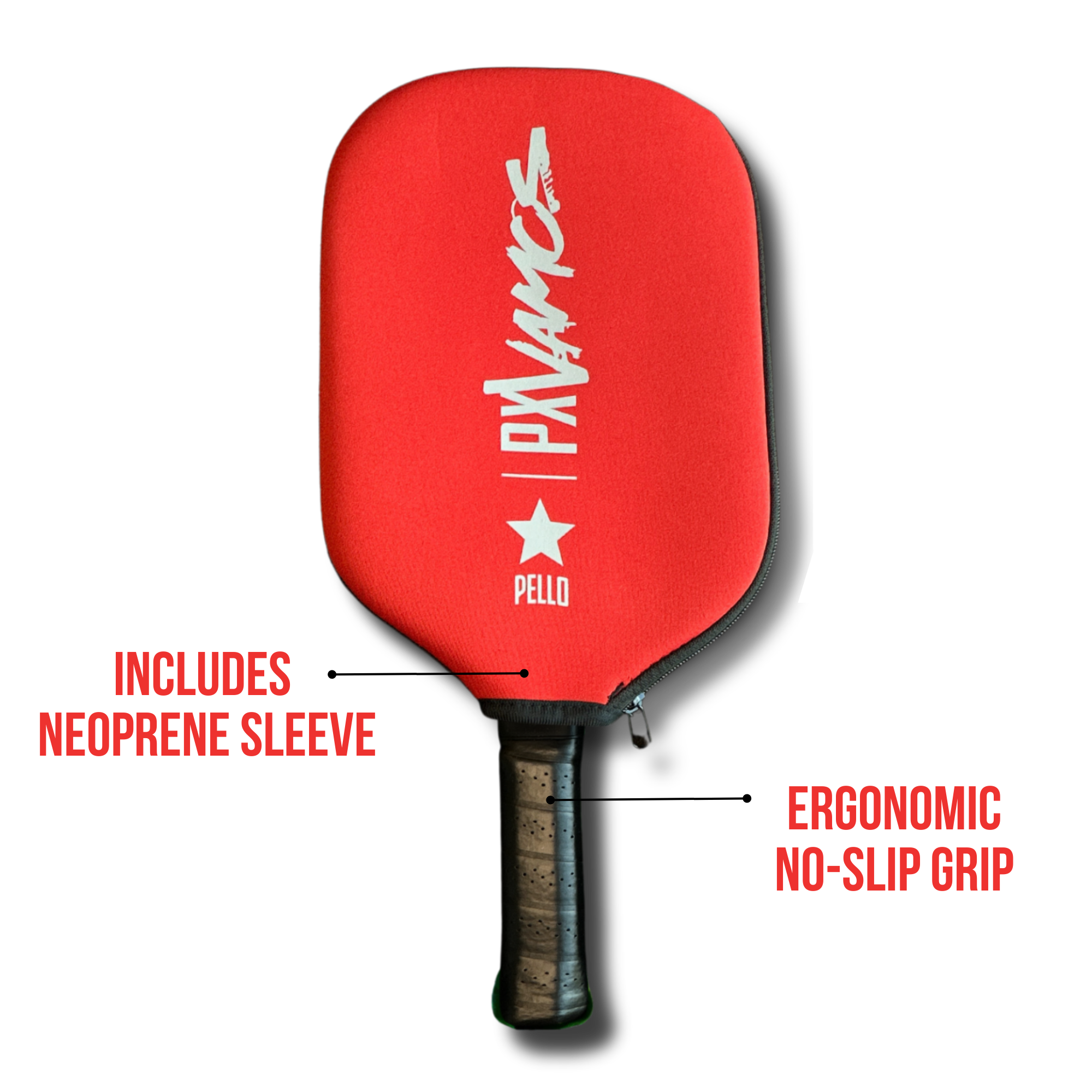 PXVamos Raw Carbon Fiber Pickleball Paddle