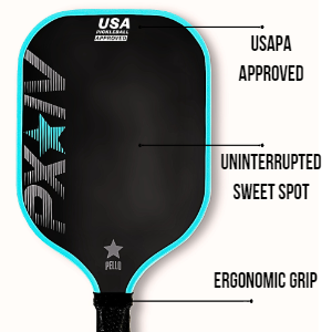 PXIV Raw Carbon Fiber Pickleball Paddle