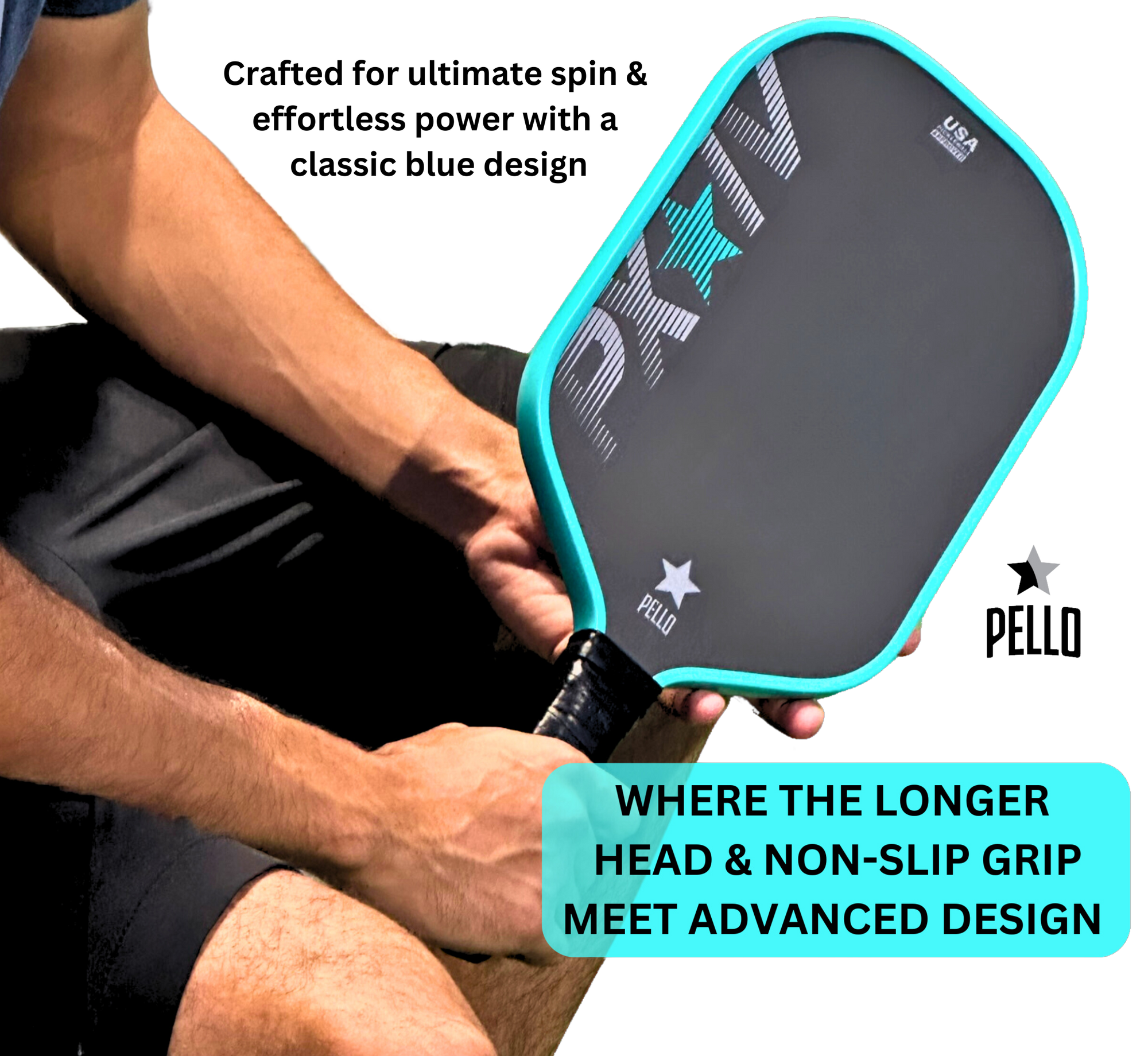 PXIV Raw Carbon Fiber Pickleball Paddle