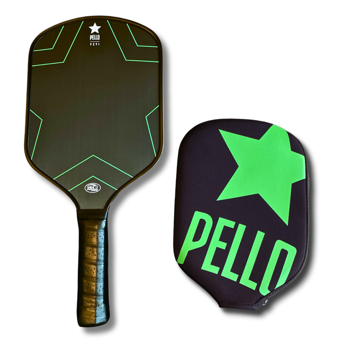 PXVI Raw Carbon Fiber Pickleball Paddle Elongated